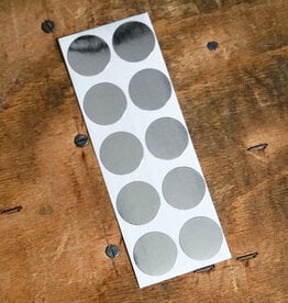 Sticker I Silberne Klebepunkte I 12 Stück
