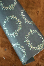 Decoupage Paper I Wreath Green-Gold I 3 sheets