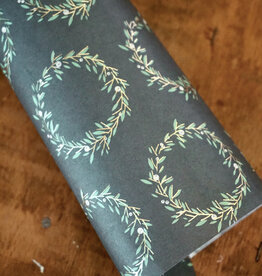 Paper Patch Papier I Kränze Grün-Gold I 3 Bögen