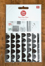 Paper Patch Papier I Schwarz-Weiß  I 3 Bögen