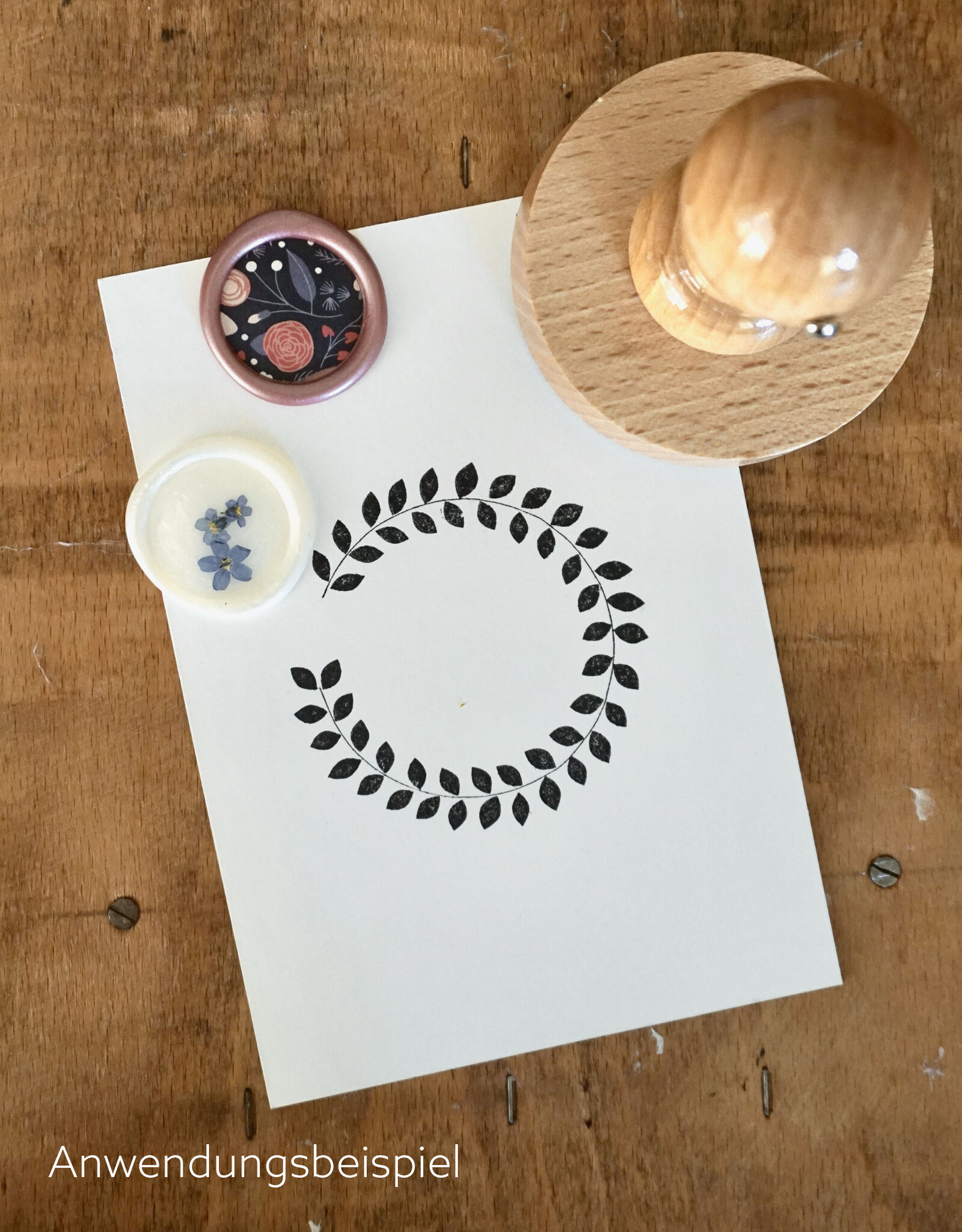 Set of 2 stamps I wreath+branch