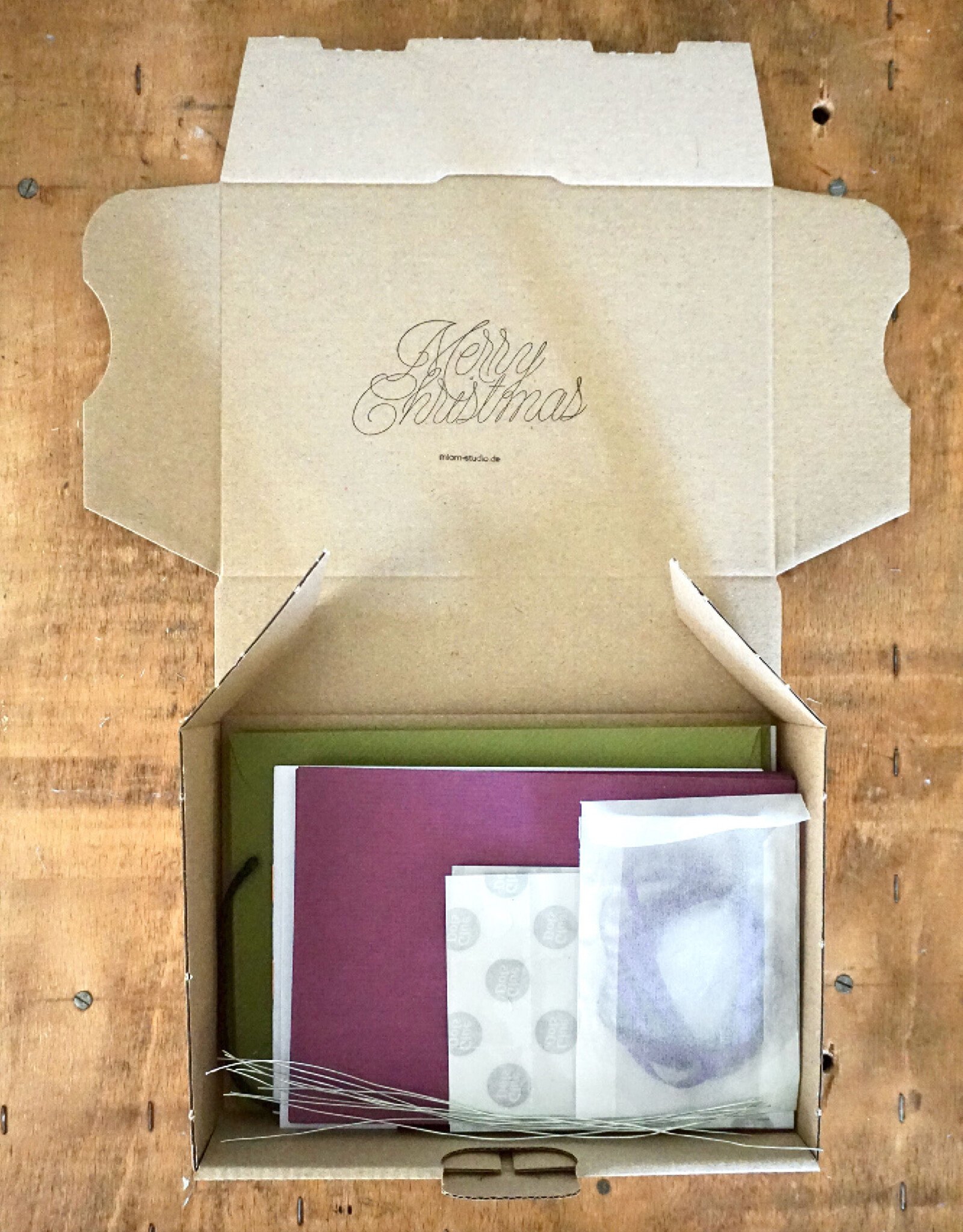 DIY Set Bastelset für 10 Weihnachtskarten I Gloria