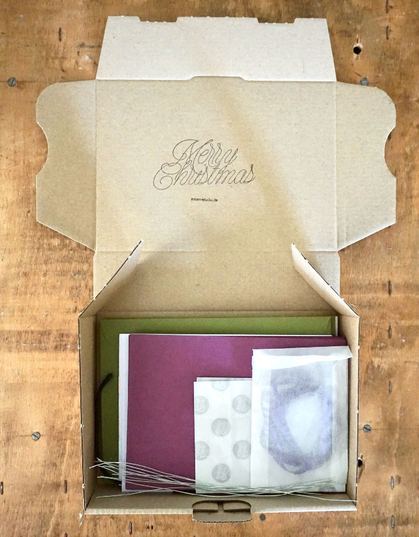 DIY Set Craft Set for 10 Christmas Cards I Gloria