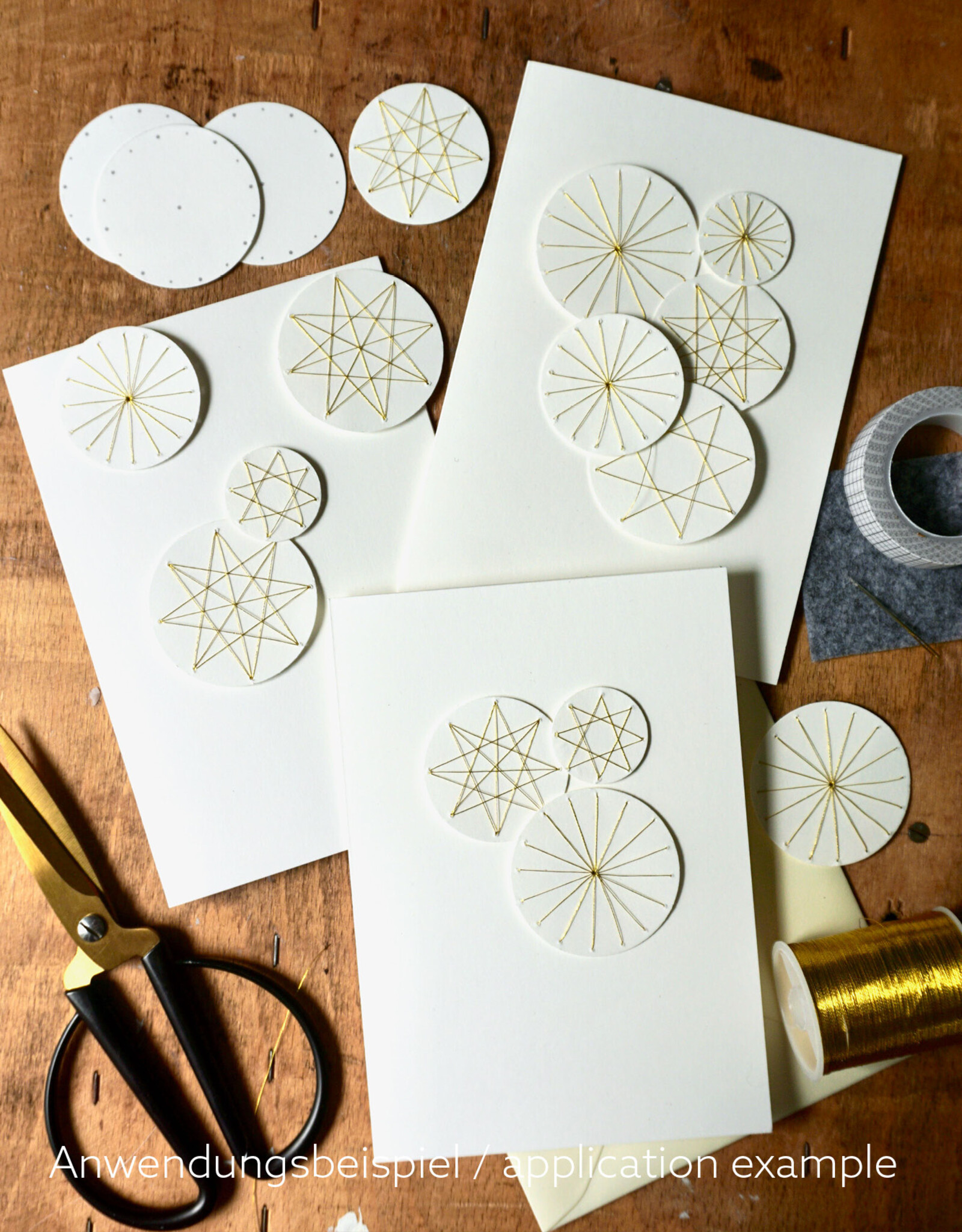 DIY Set DIY-Set for 10 Christmas Cards I Starry Sky
