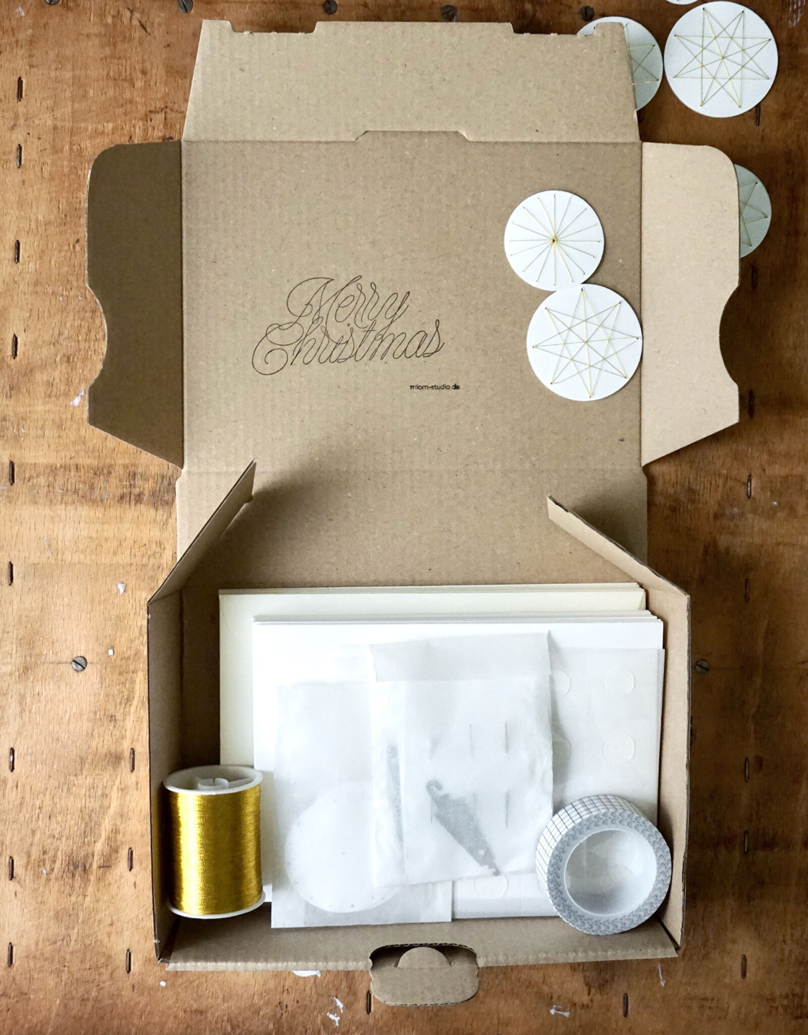 DIY Set Bastelset für 10 Weihnachtskarten I Sternenhimmel