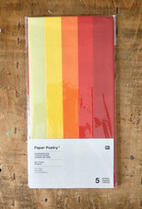 Tissue Paper I various colours I Paper Poetry I 5 Sheets