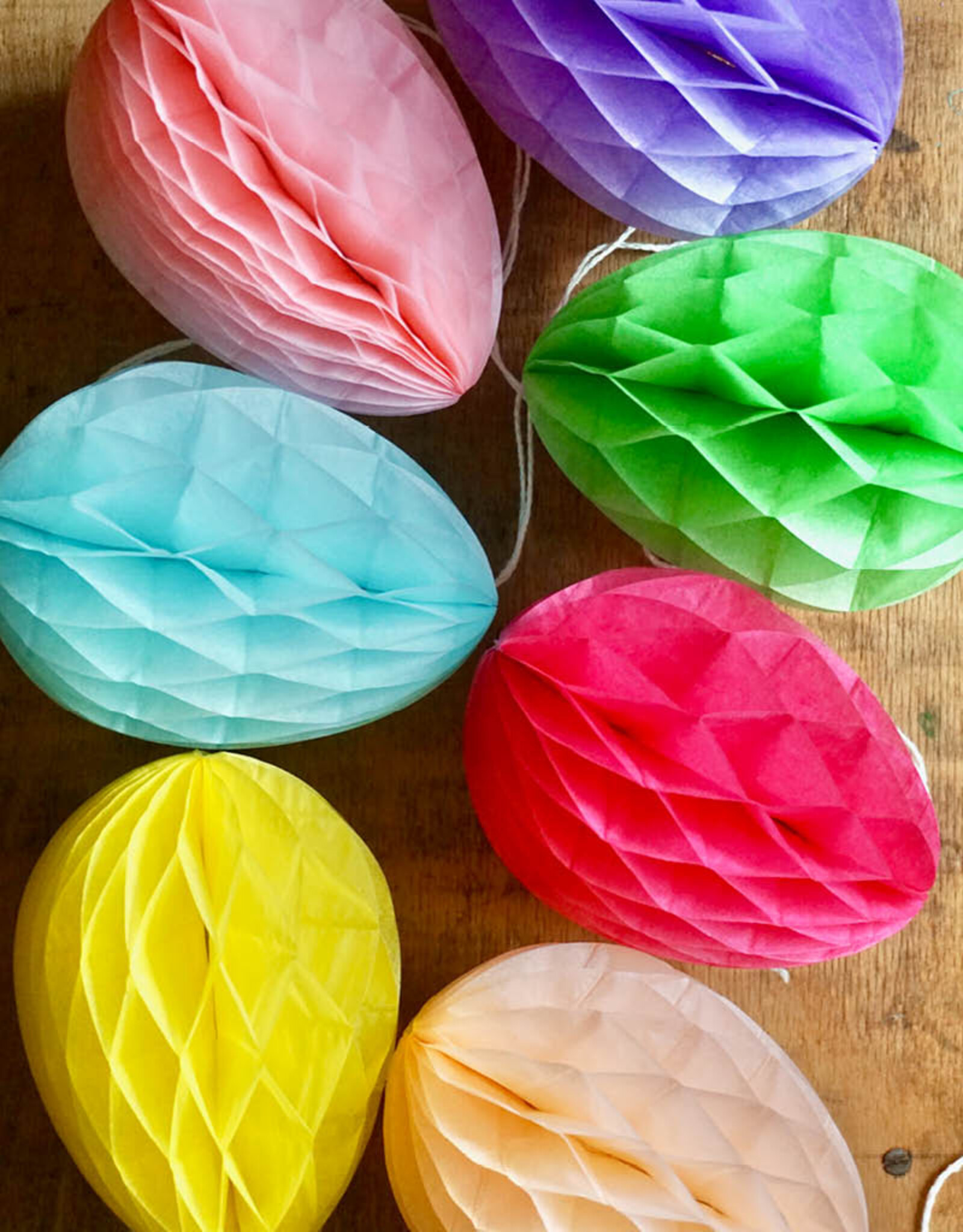 Zubehör Honeycomb balls I Easter eggs I 7 pieces