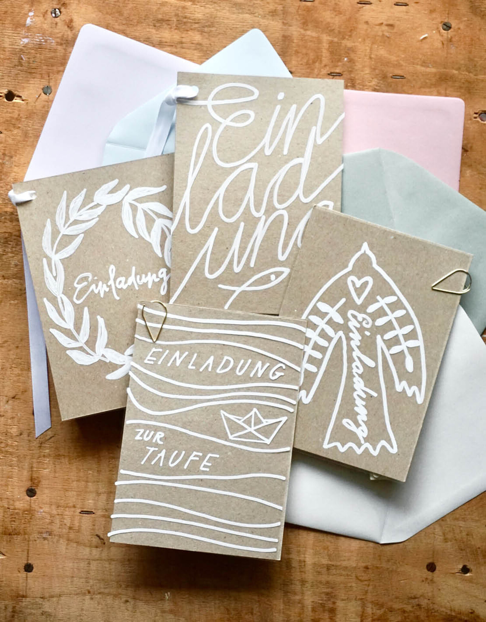 Mary Craft set for invitation to baptism I Mary I different motifs
