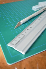 Schneide-Set mit Schneidemesser, Lineal und Schneidematte