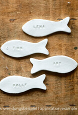 DIY Set Bastelset für Platzkarten aus Modelliermasse I Fische DIY Set Bastelset für Platzkarten aus Modelliermasse I Fische