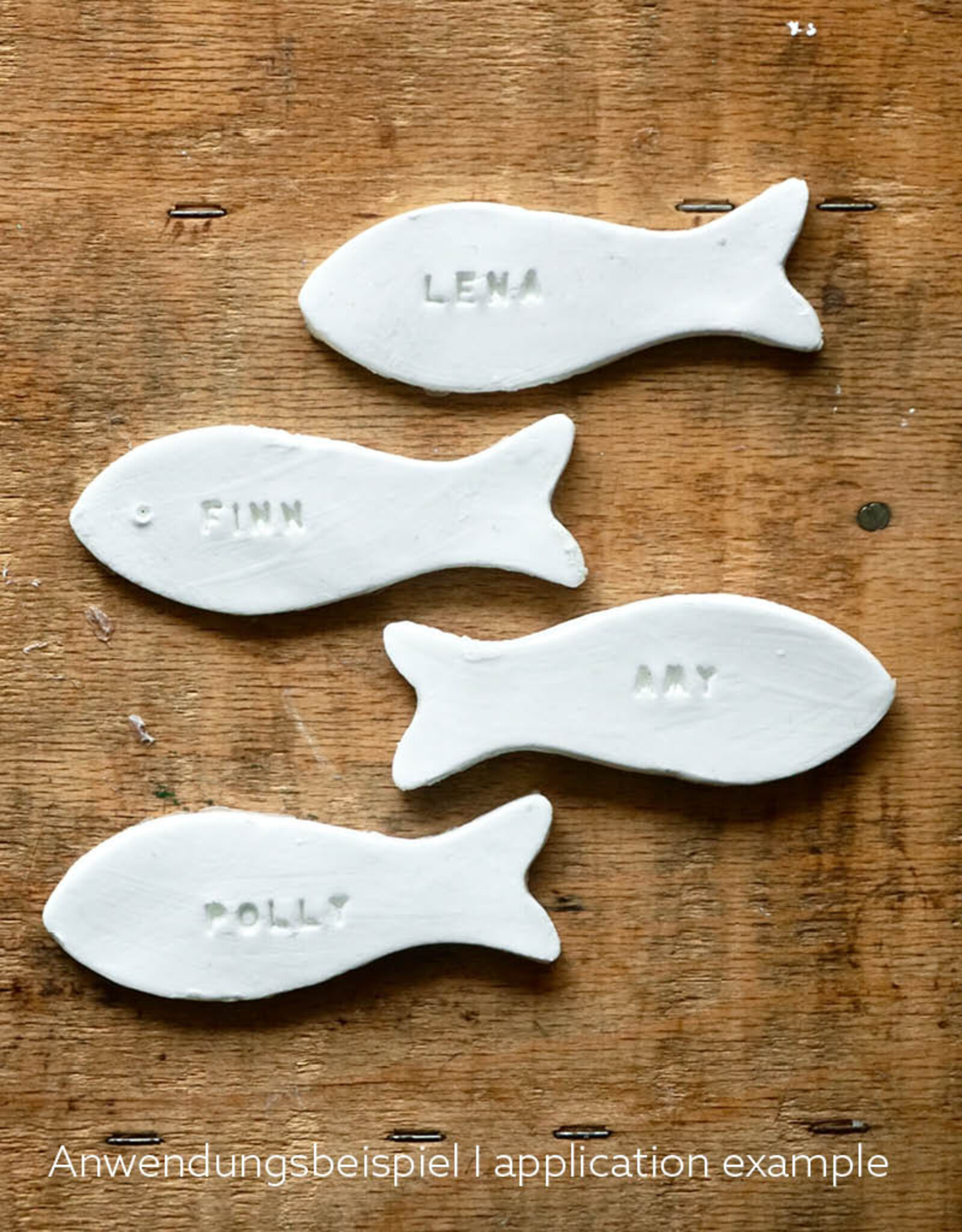 DIY Set Bastelset für Platzkarten aus Modelliermasse I Fische