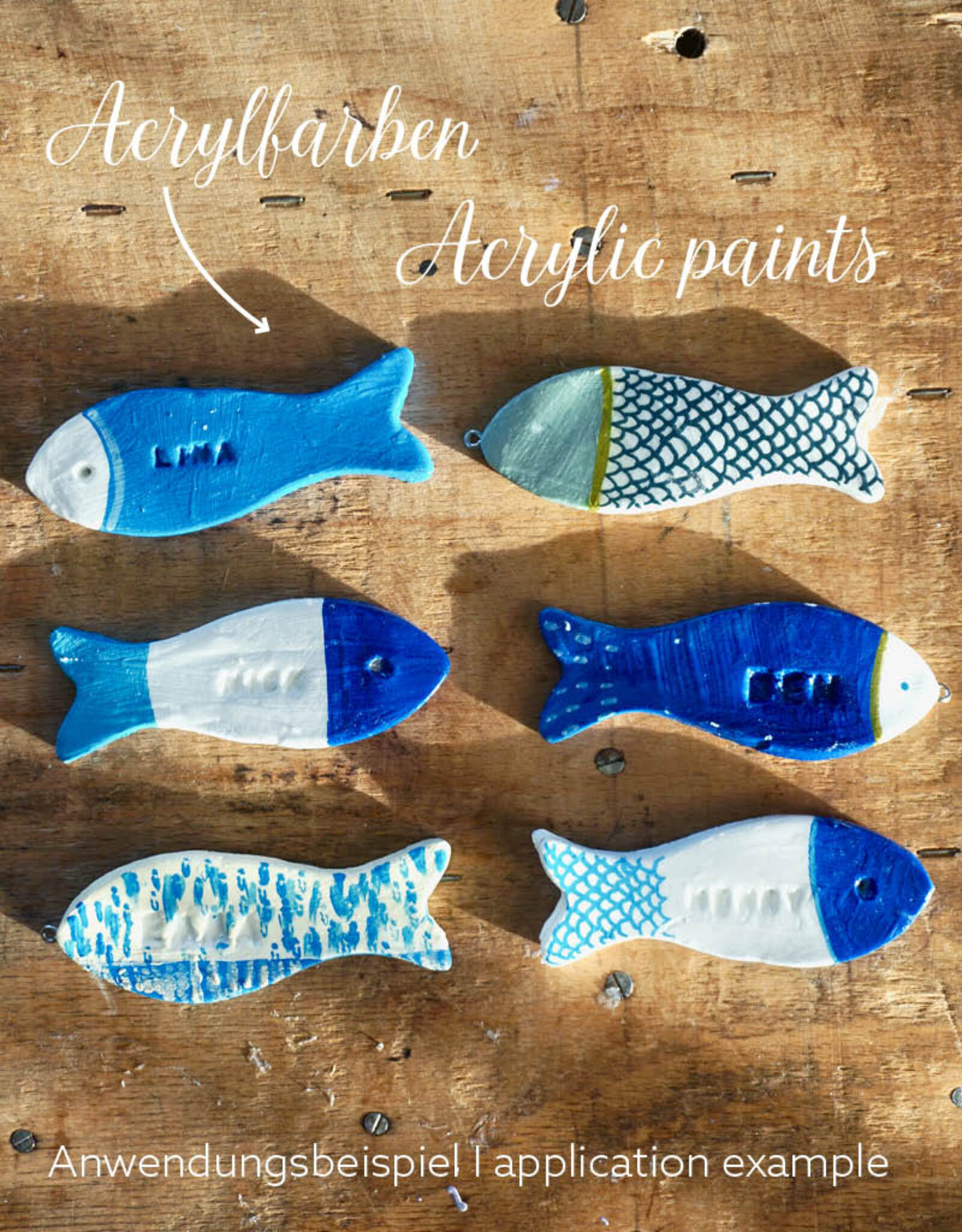 DIY Set Bastelset für Platzkarten aus Modelliermasse I Fische