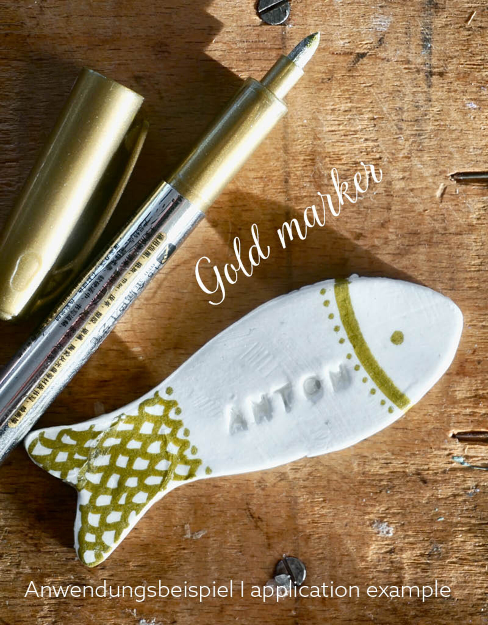 DIY Set Bastelset für Platzkarten aus Modelliermasse I Fische