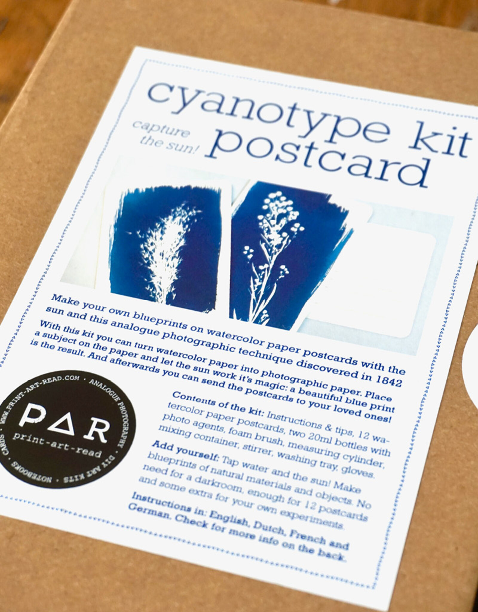 DIY Set DIY Cyanotype Kit I Sonnendrucke I Postkarten