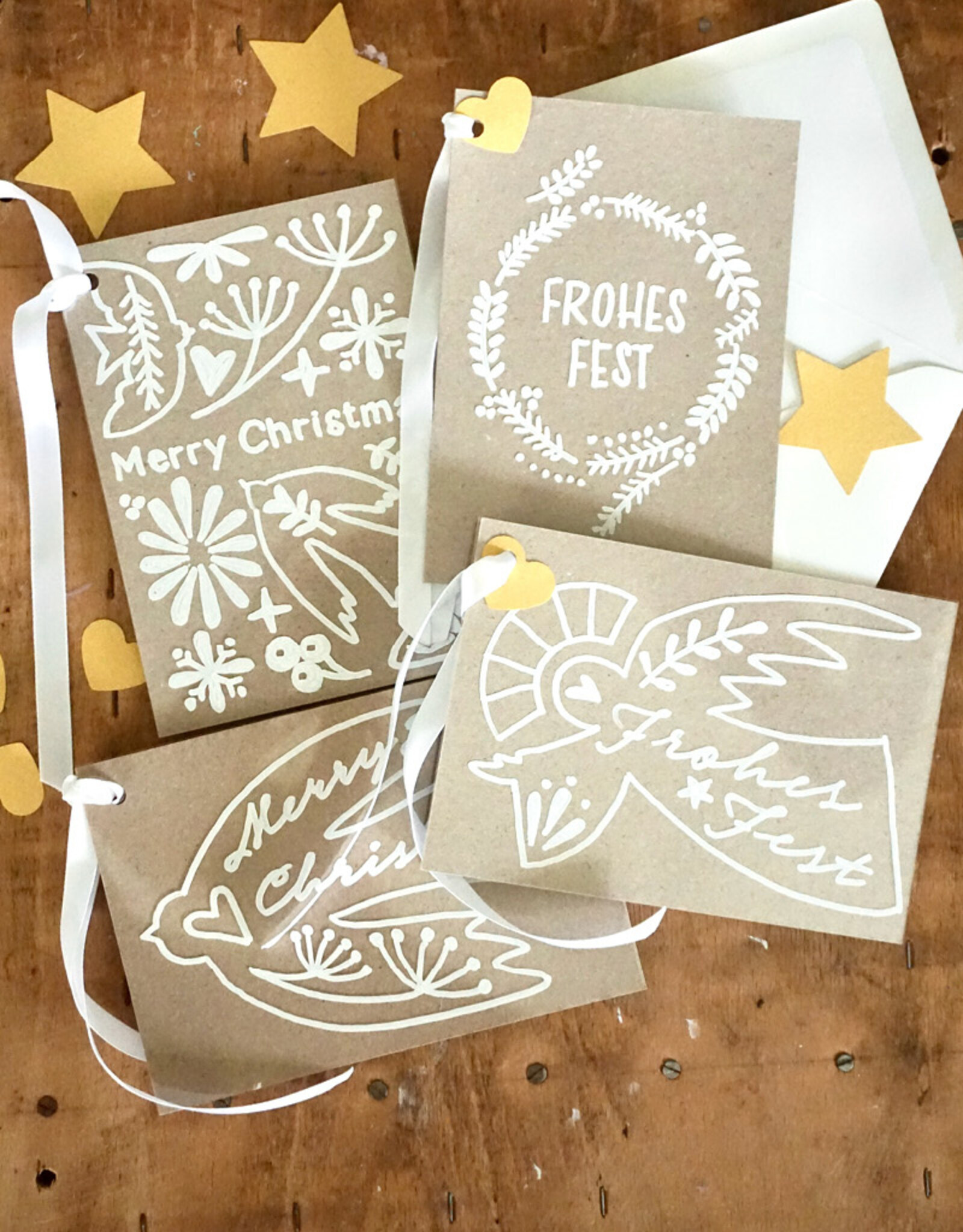Mary DIY Set for 10 Christmas Cards I Mary