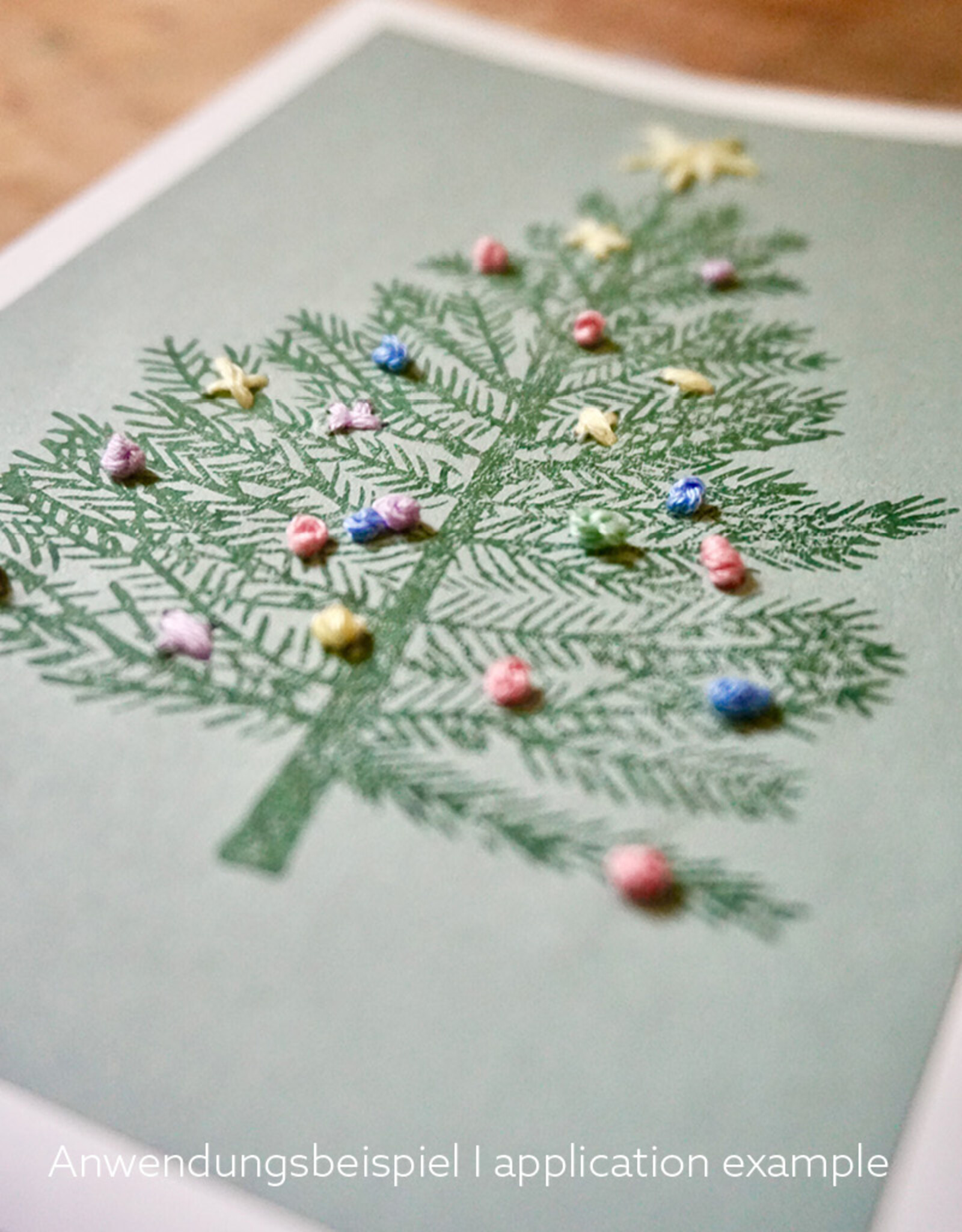 DIY Set Bastelset für 10 Weihnachtskarten I Noël Pastel