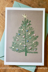 DIY Set Bastelset für 10 Weihnachtskarten I Noël Pastel