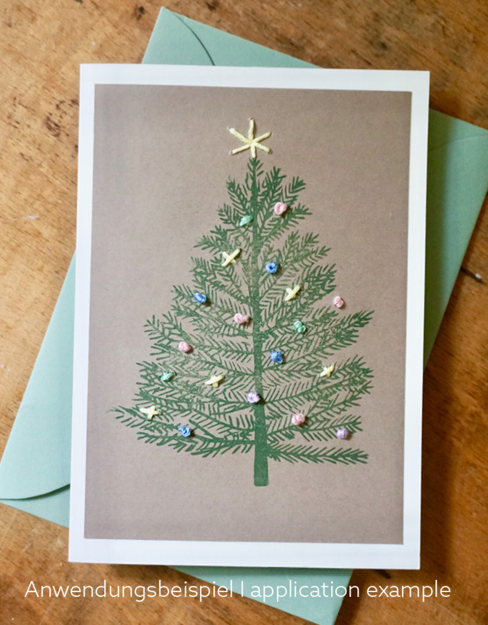 DIY Set DIY-Set for 10 Christmas Cards I Noël Pastel