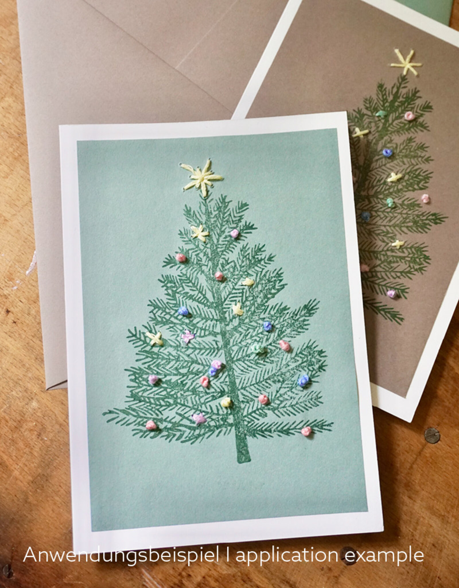 DIY Set DIY-Set for 10 Christmas Cards I Noël Pastel