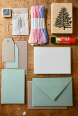 DIY Set Bastelset für 10 Weihnachtskarten I Noël Pastel