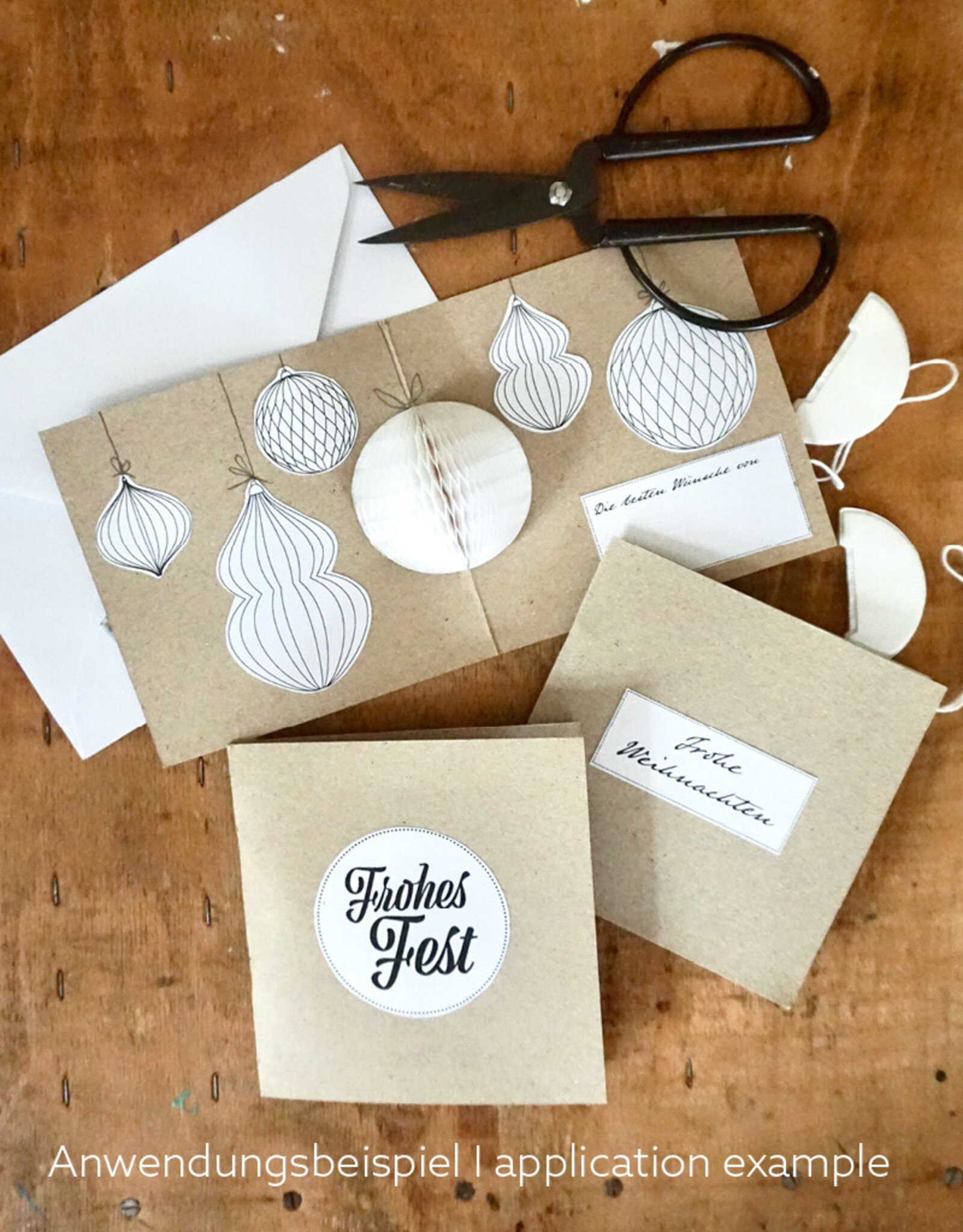 Bella Bastelset für 10 Pop-Up-Weihnachtskarten I Bella