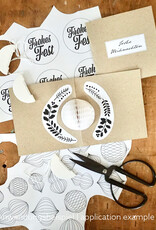 Bella Craft set for pop-up or 10 Christmas cards I Bella