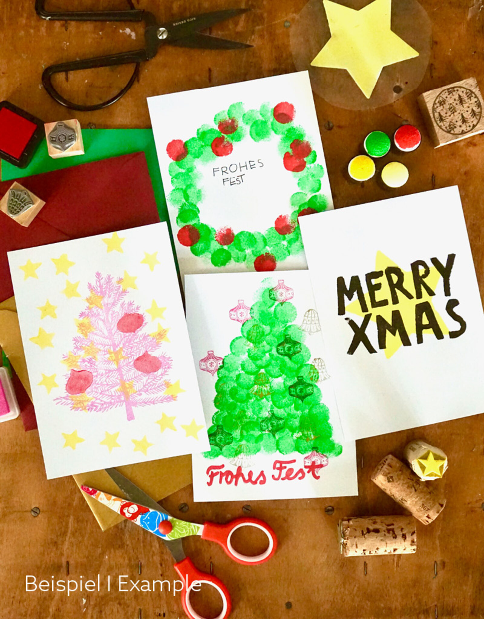 Familienworkshop I Weihnachtskarten-Stempelwerkstatt