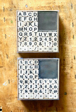 Buchstaben-Zahlen-Stempelset von Paper Poetry I 48 Stück