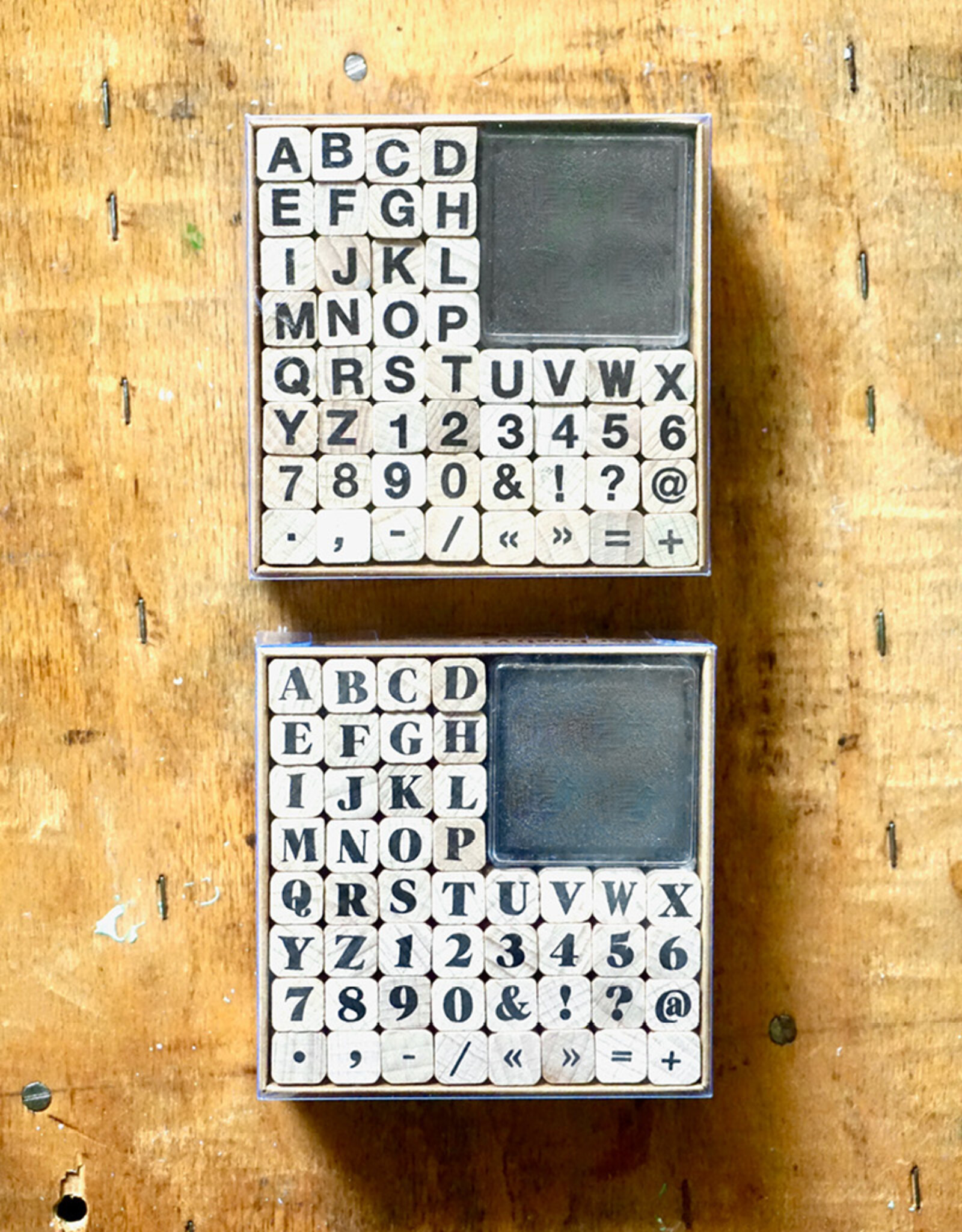 Letter and Number Stamp Set I by Paper Poetry I 48 pieces