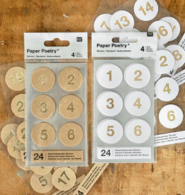Adventskalender-Sticker I Zahlen 1-24