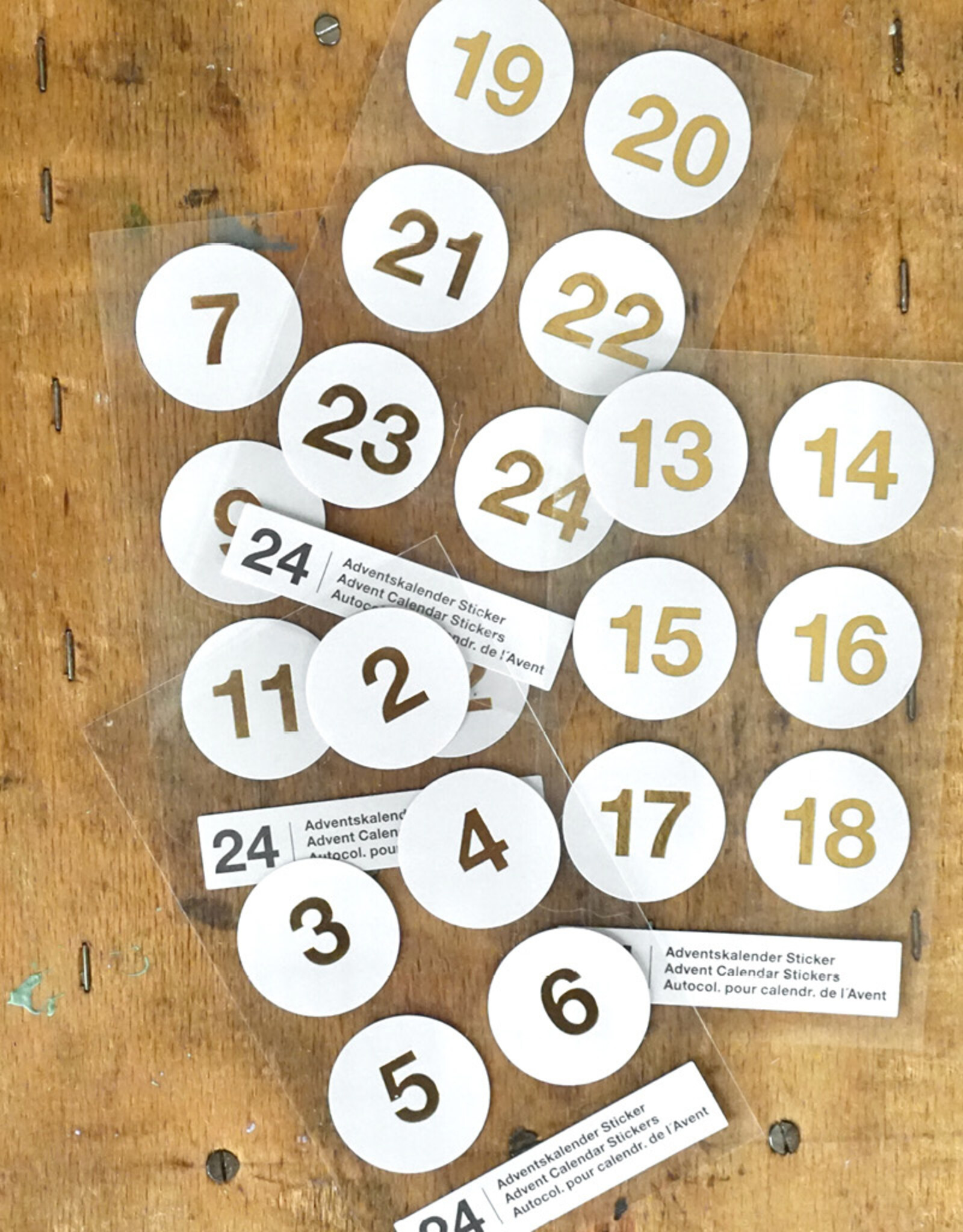 Adventskalender-Sticker I Zahlen 1-24