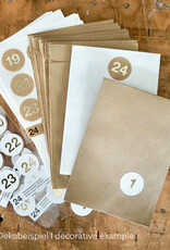 Adventskalender-Sticker I Zahlen 1-24