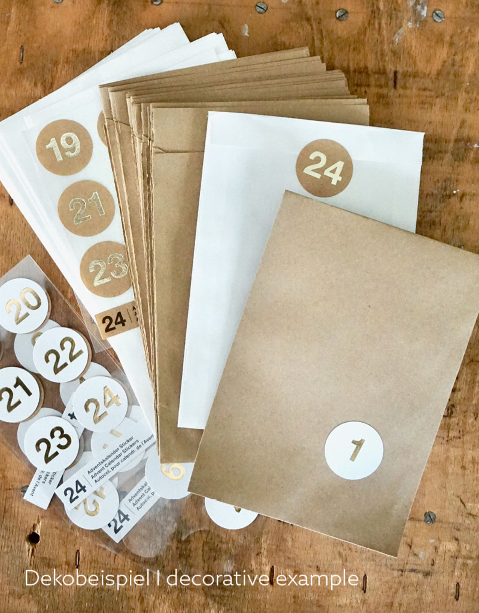 Advent calendar stickers | Numbers 1-24