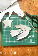 Weihnachtskarten-Set I Frohes Fest I Rot I 5 Karten inkl. Umschläge