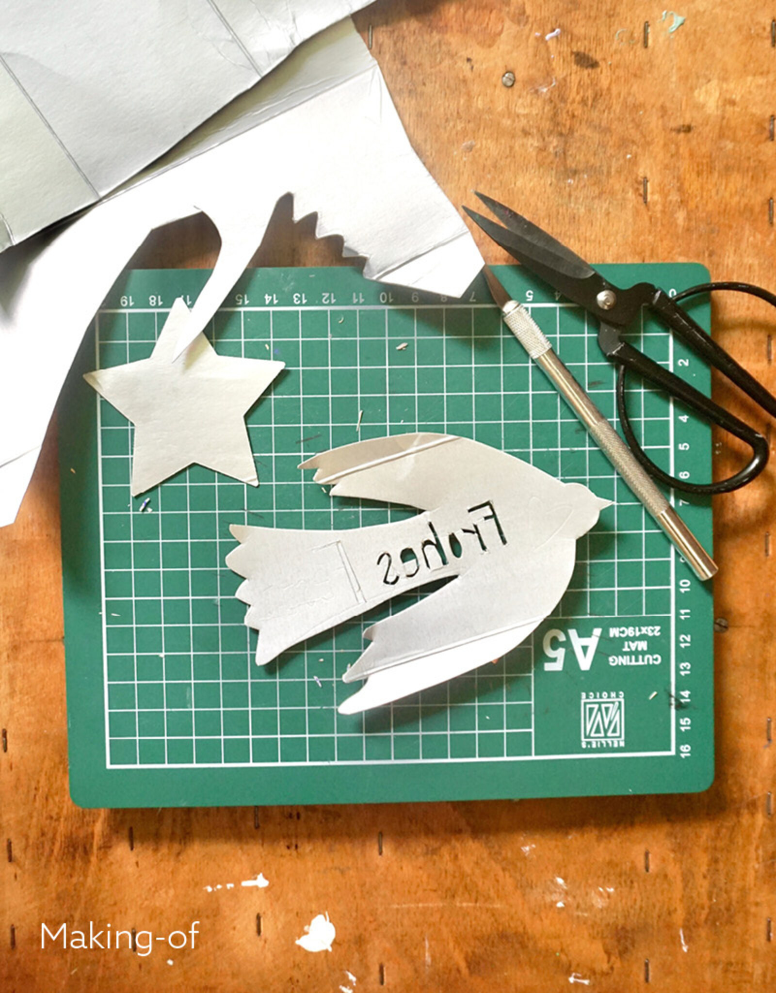 Christams Cards Set I Frohes Fest I Red I 5 cards including envelopes