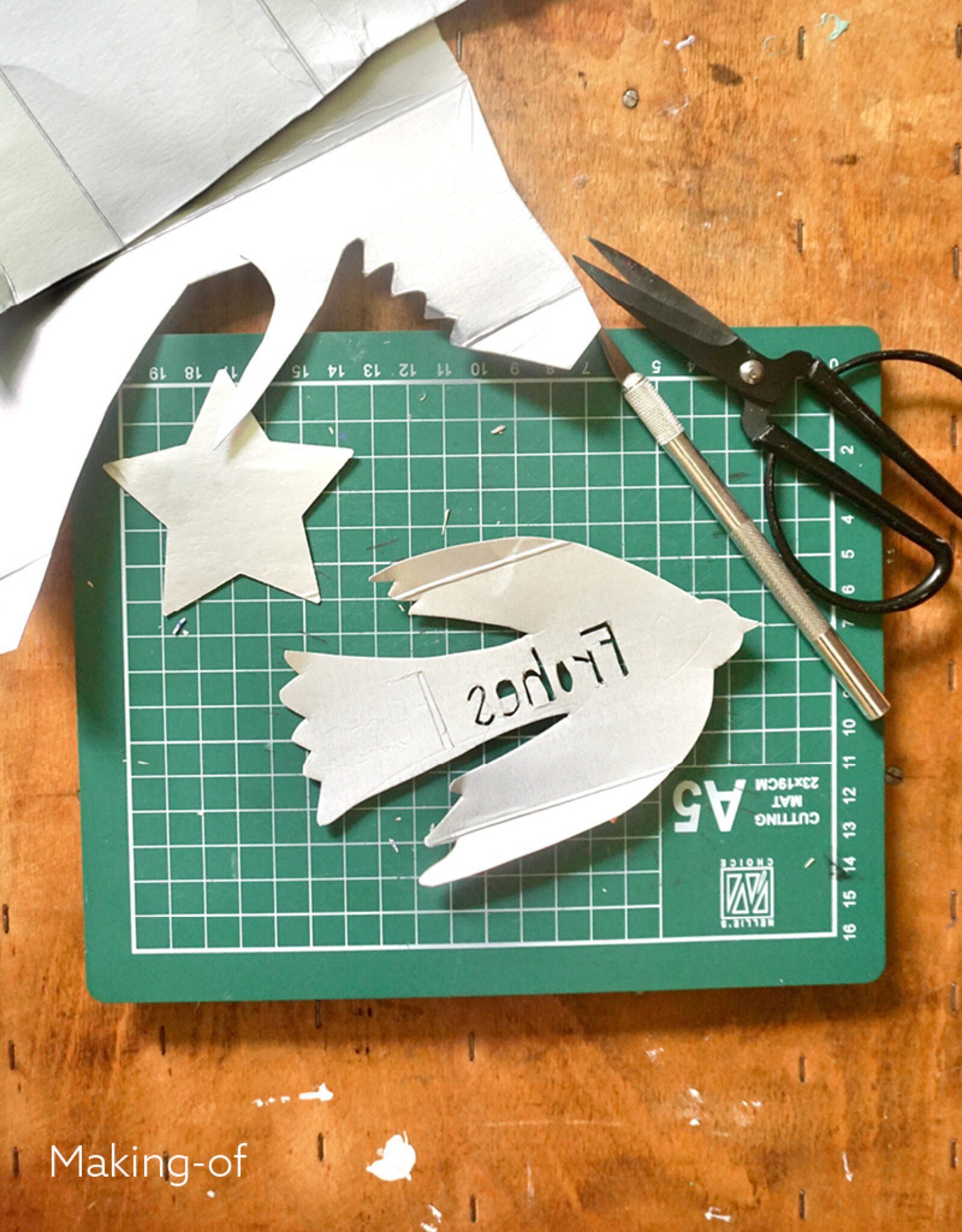 Weihnachtskarten-Set I Frohes Fest I Rot I 5 Karten inkl. Umschläge