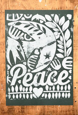 Artwork Poster PEACE - handmade print