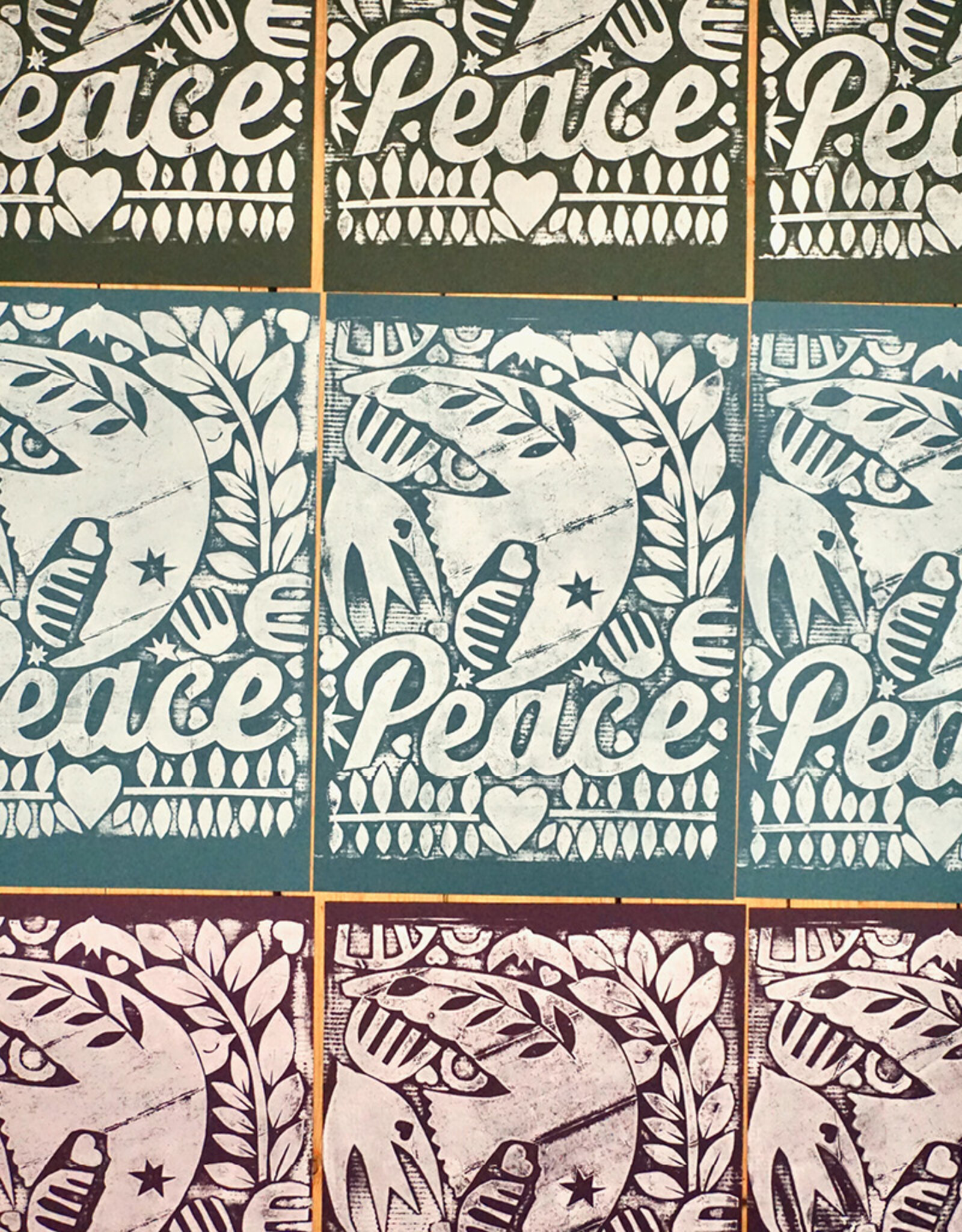 Artwork Poster PEACE - handmade print