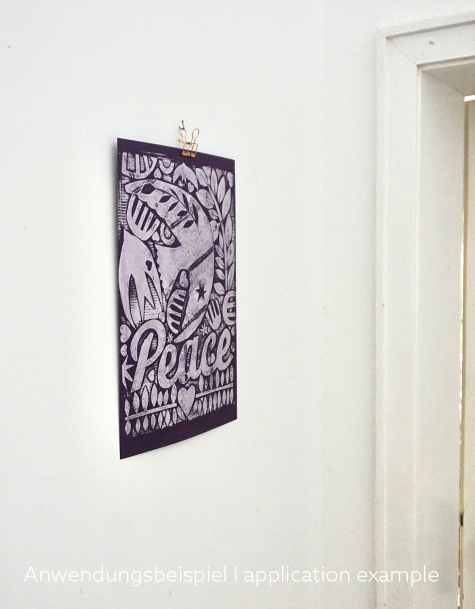 Artwork Poster PEACE - von Hand gedruckt