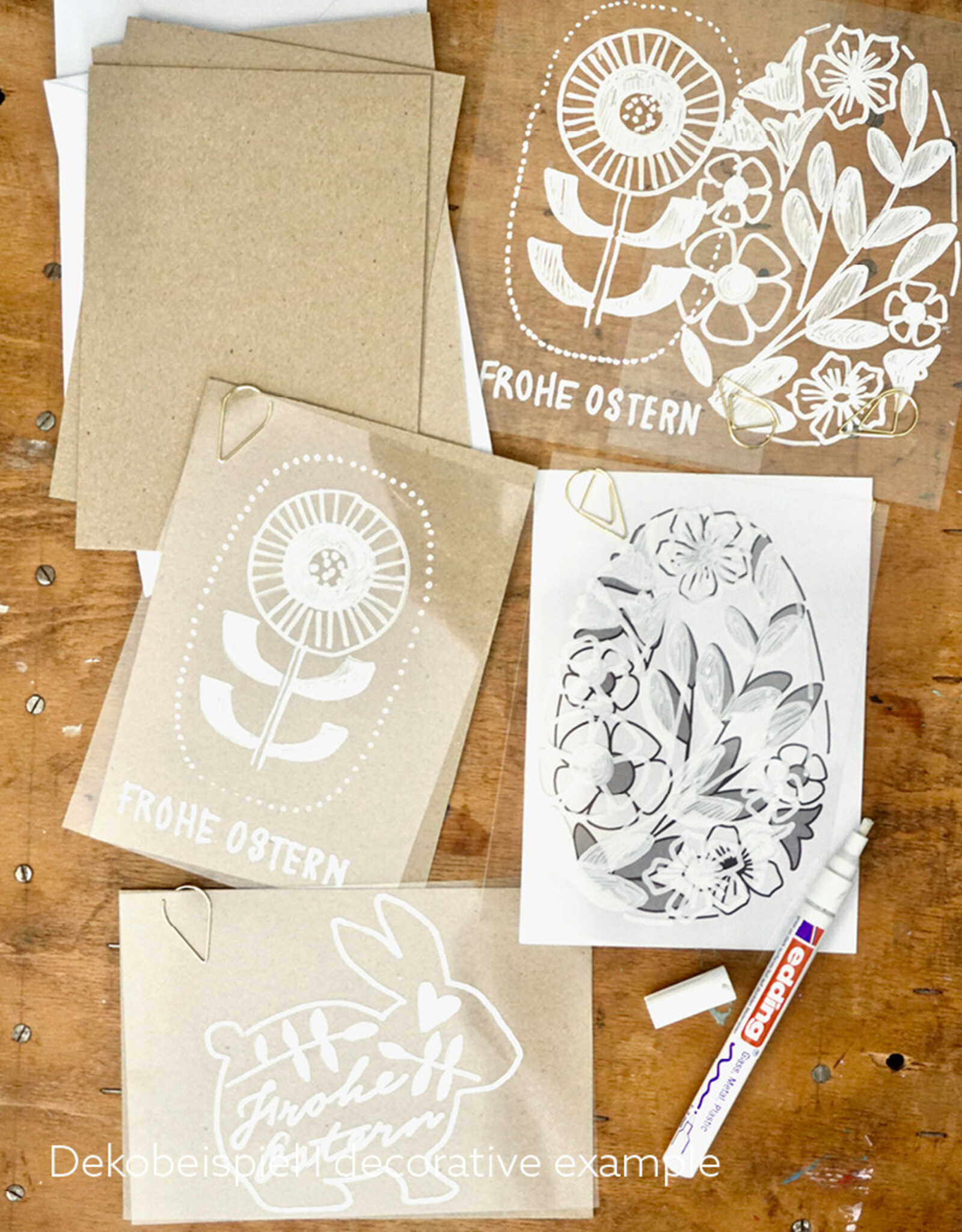 Mary Craft Set for 10 Easter Cards I Mary