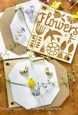 DIY Set  Mini flower press with bag | Customizable
