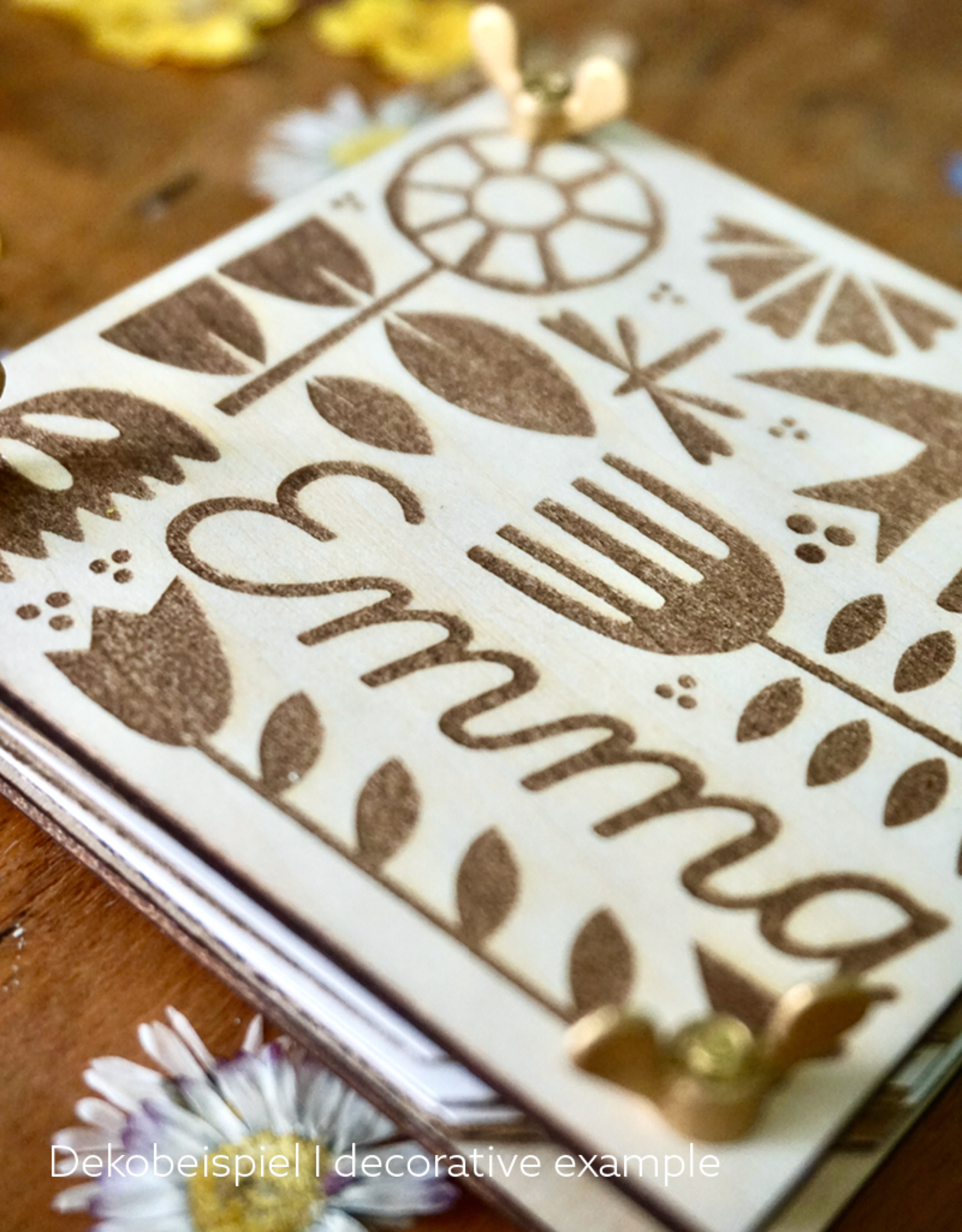 DIY Set  Mini flower press with bag | Customizable