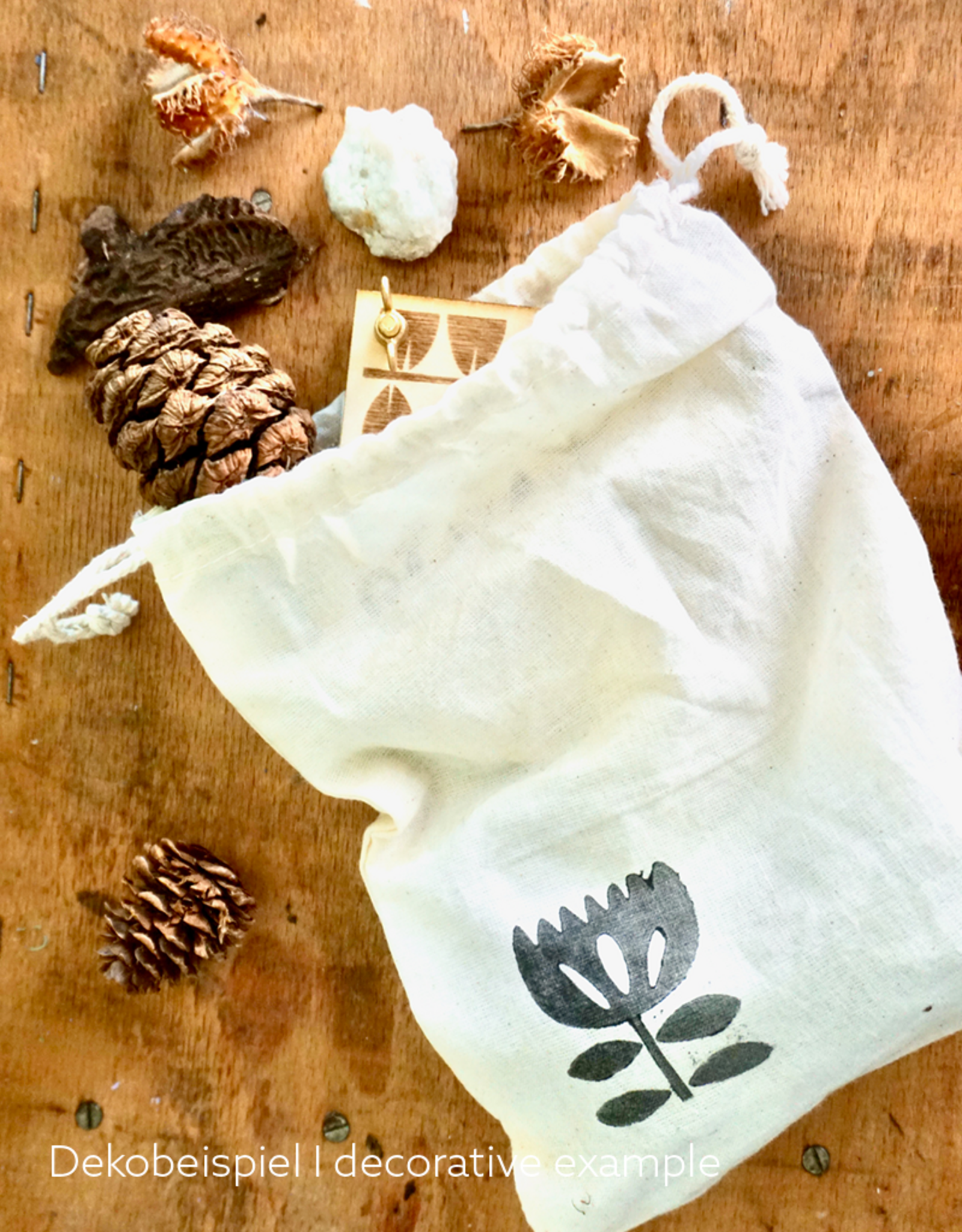 DIY Set Mini-Blumenpresse mit Beutel I Personalisierbar