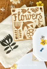 DIY Set  Mini flower press with bag | Customizable