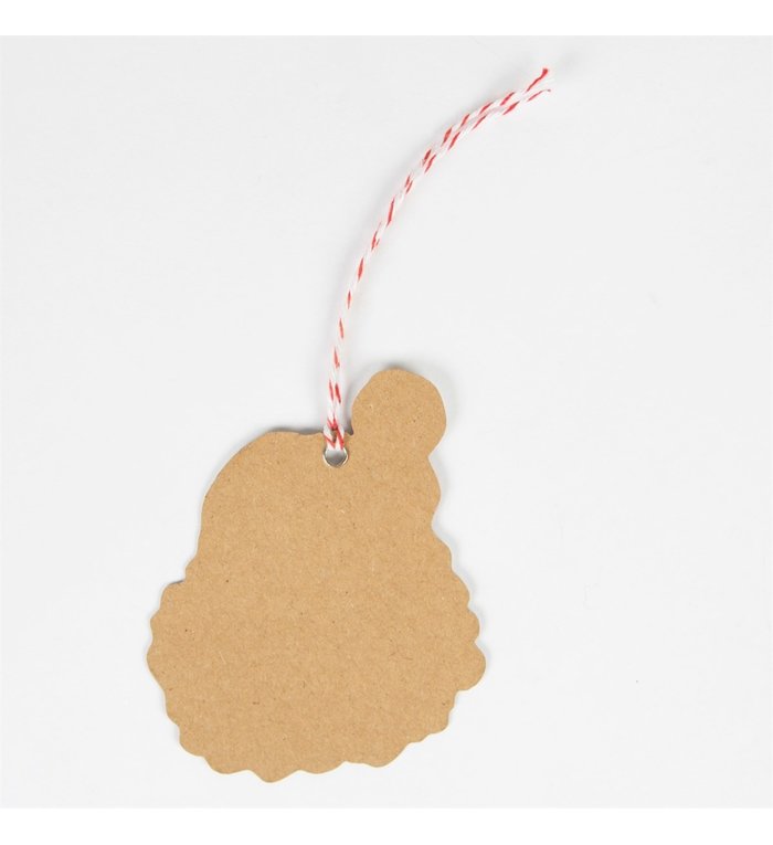 Sass & Belle cadeaukaartjes / cadeau labels voor kerstcadeaus Kerstman set van 10 stuks