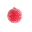 Krebs Glas Lauscha Glazen appel rode gesuikerde kerstbal 8 cm