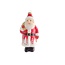 Glazen kerstman kerstboom figuur - 14 cm - rood wit