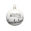 Inge Glas Manufaktur Winter Wonderland witte kerstbal 8 cm
