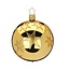 Inge Glas Manufaktur Kerststerren groen met gouden kerstbal 8 cm