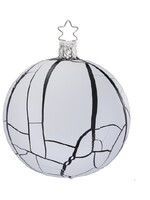Inge Glas Manufaktur Kerstbal Dusty Black and White